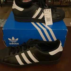 Adidas Superstar Black Mens 9.5